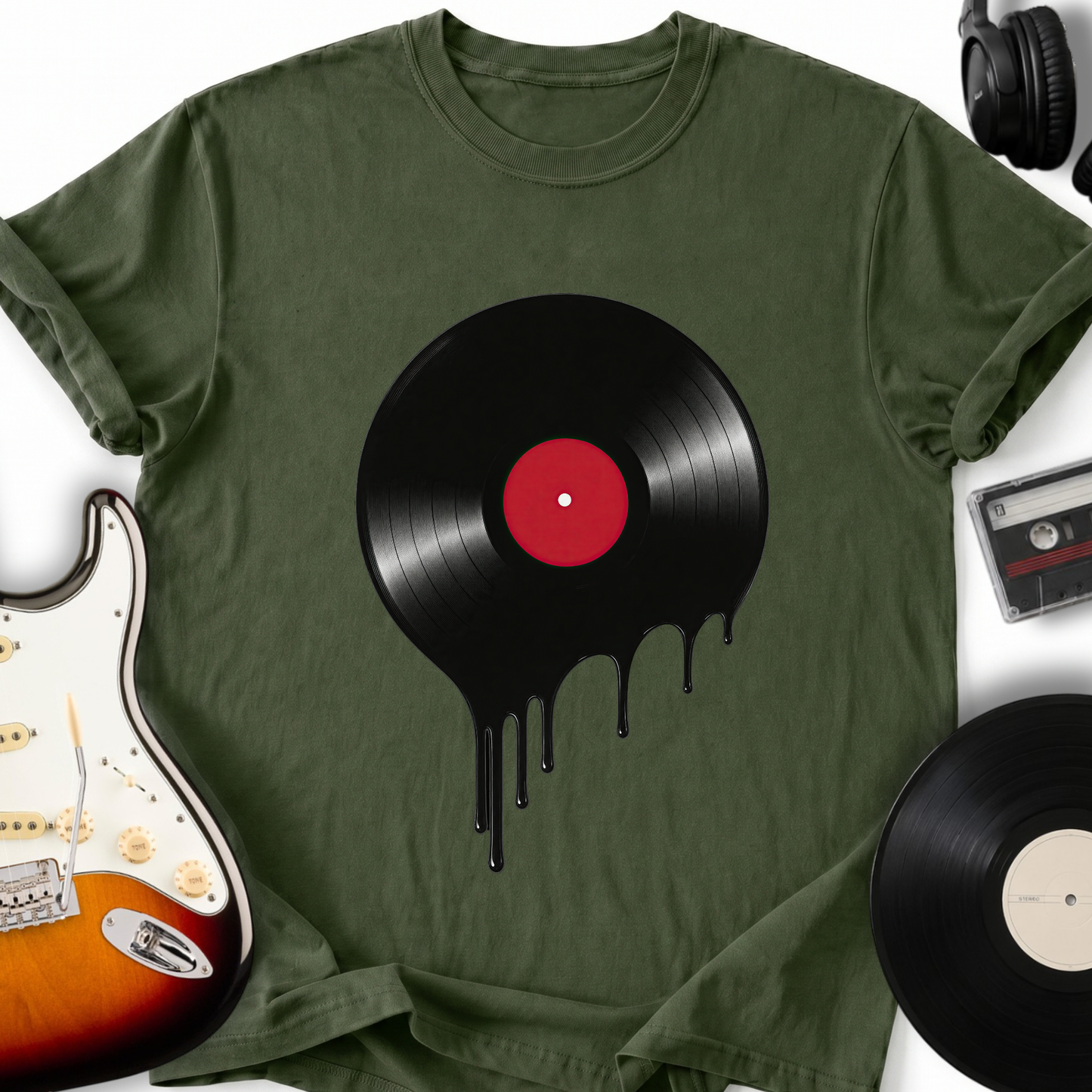 Melting Vinyl Record T-Shirt
