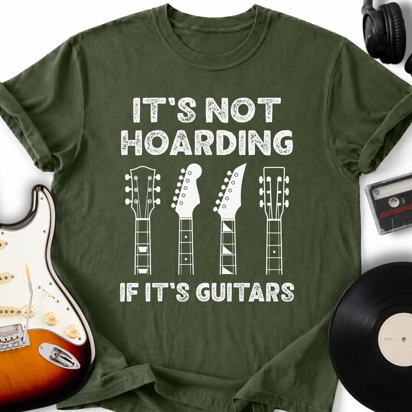 It's Not Hoarding If It's Guitars T-shirt