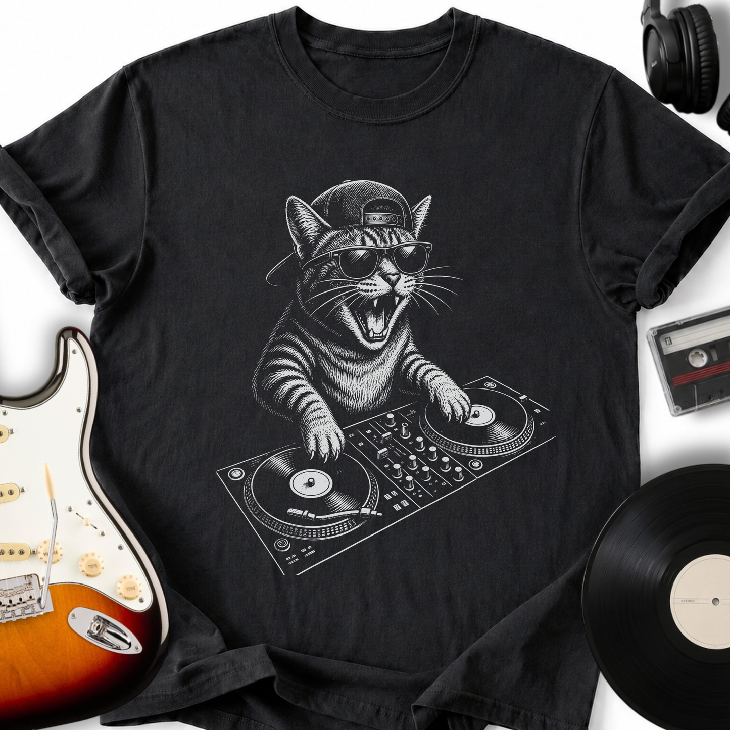 Cool Cat DJ T-Shirt