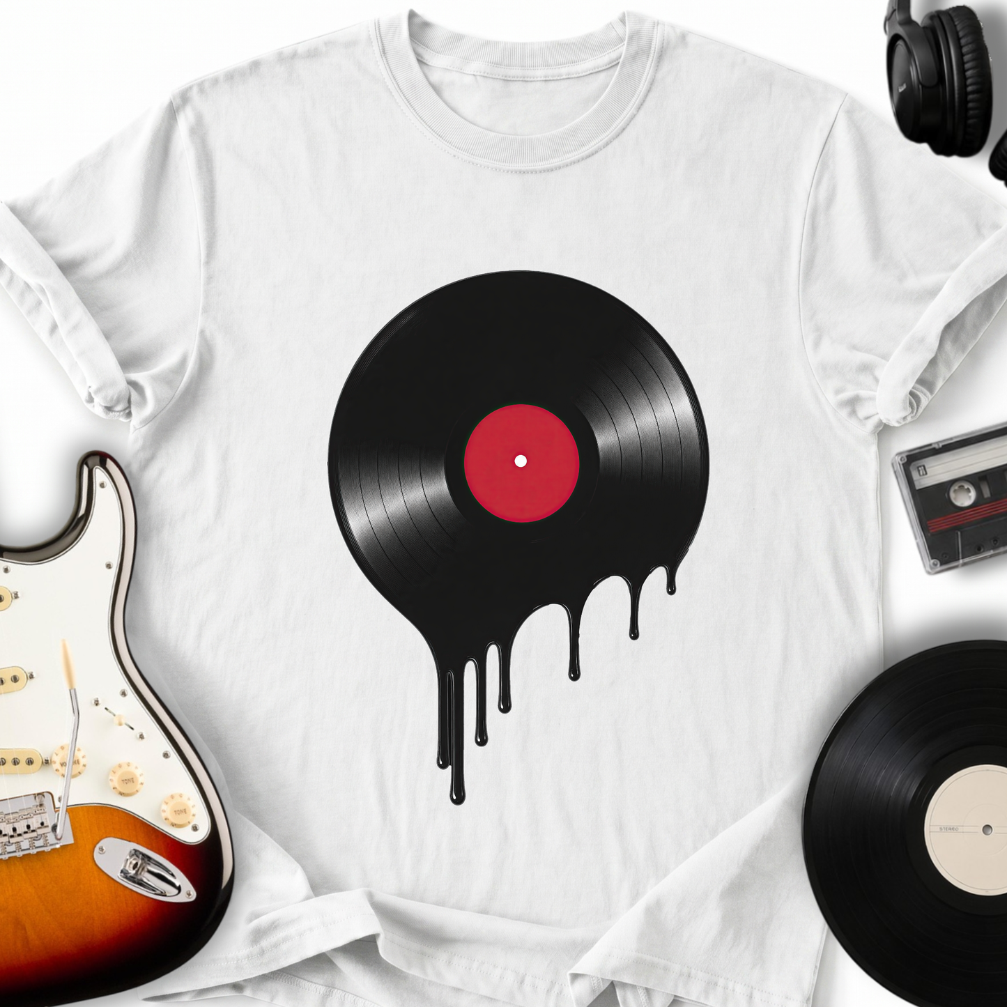 Melting Vinyl Record T-Shirt