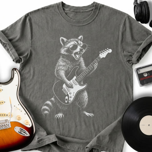 Raccoon Playing Guitar T-Shirt