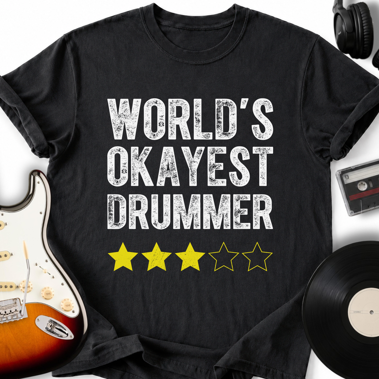 World's Okayest Drummer T-Shirt