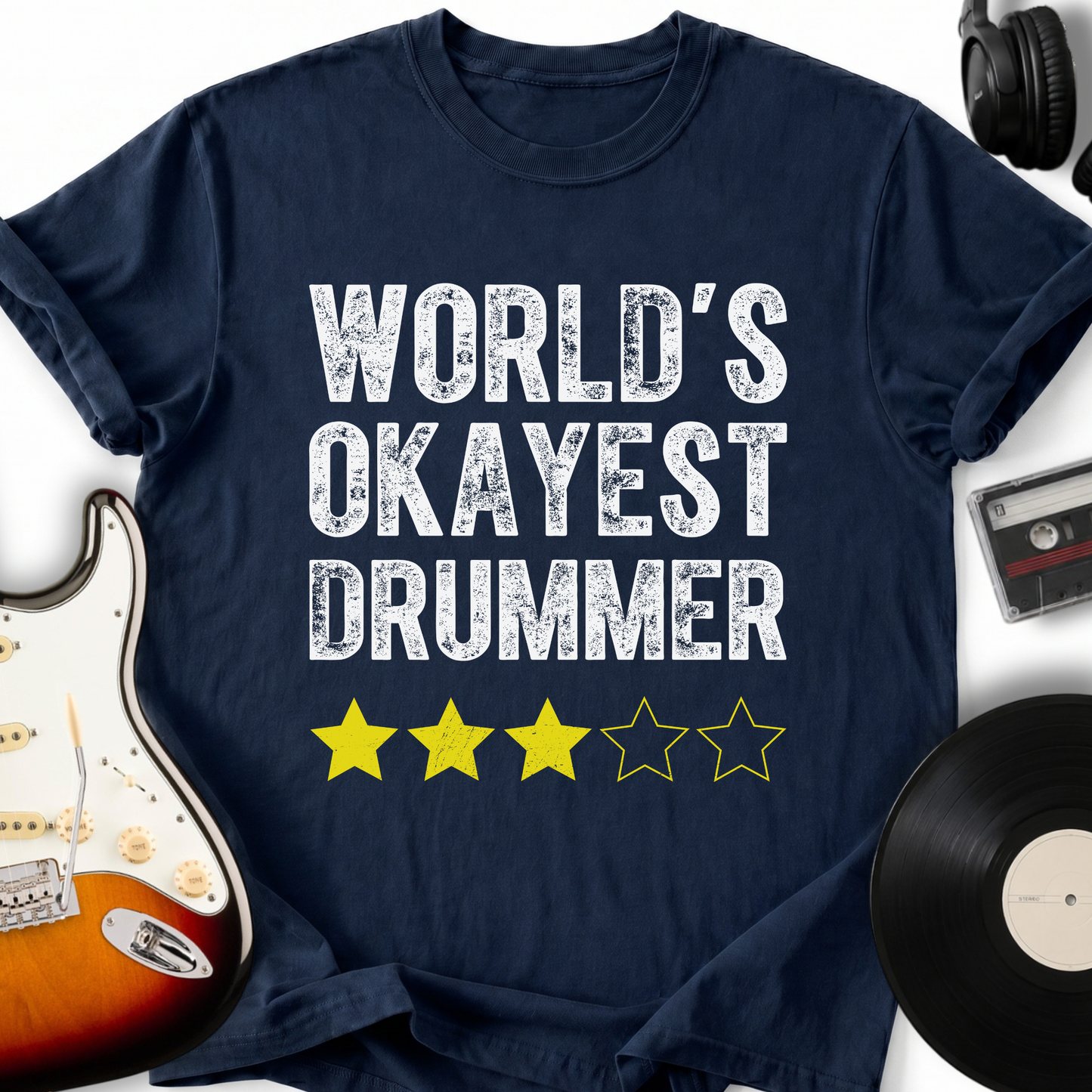 World's Okayest Drummer T-Shirt