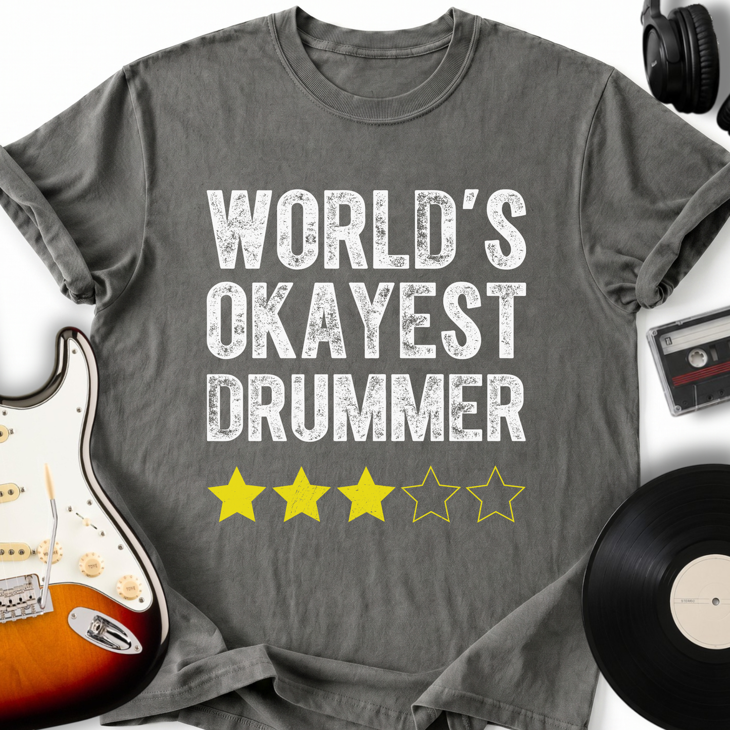World's Okayest Drummer T-Shirt
